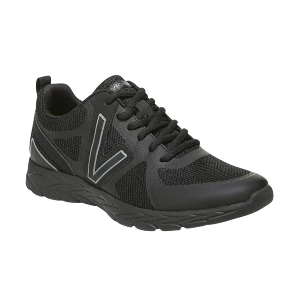 Vionic Womens Miles ll Sneakers US 9.5 EU 40.5 Black Fabric GUC